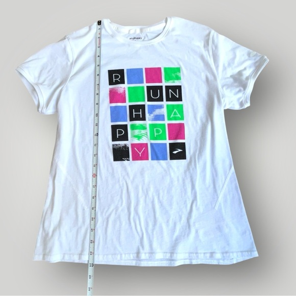 Brooks “RUN HAPPY” T-Shirt - Picture 2 of 6